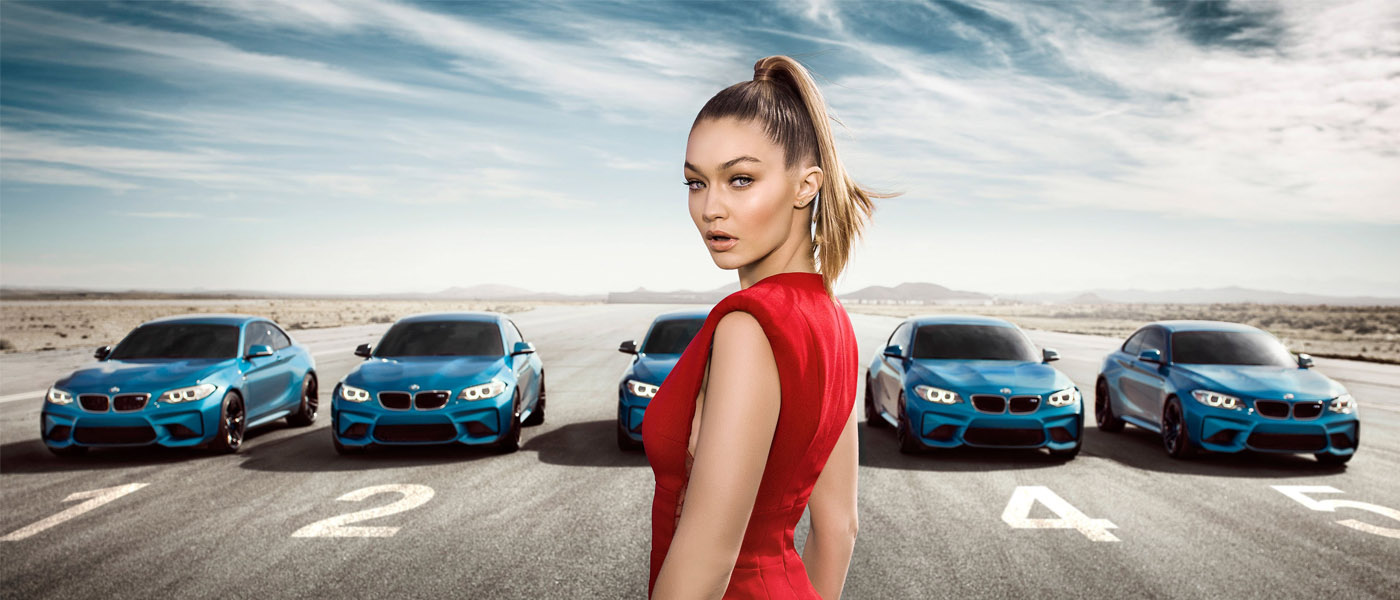 BMW M2 a Gigi Hadid