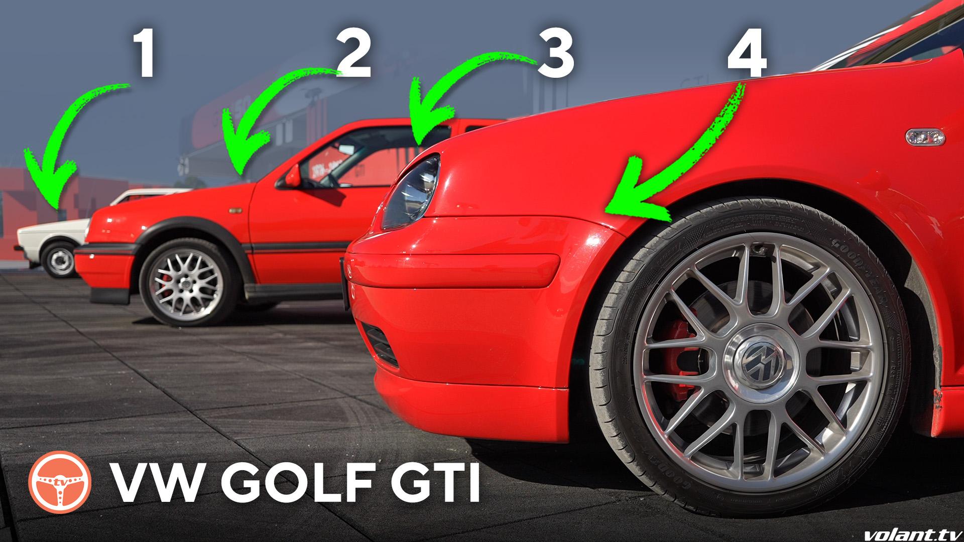 Volkswagen GOLF GTI porovanie generácií
